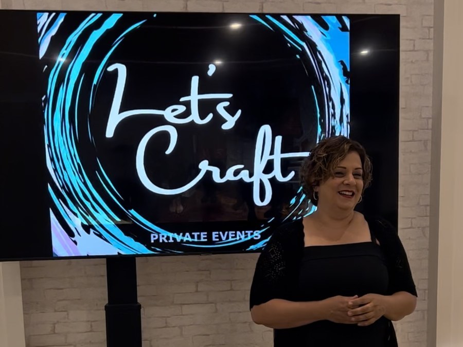 Laurie at a Lets Craft private event